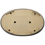 Ovale bruine bonsaipot van Seizan (Reihou, Kataoka Katsushi, meester Seizan oven) - 487 x 307 x 45 mm