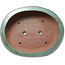 Oval turquoise bonsai pot by Kakuzan - 790 x 632 x 207 mm