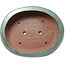 Pot à bonsaï ovale turquoise de Kakuzan - 790 x 632 x 207 mm