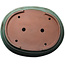 Maceta ovalada turquesa para bonsái de Kakuzan - 790 x 632 x 207 mm