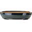 Oval green bonsai pot by Reihou (Bonsai Matsushita Hiroyuki or Mr. Matsushita Reiji Master) - 564 x 455 x 105 mm