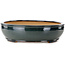 Oval green bonsai pot by Reihou (Bonsai Matsushita Hiroyuki or Mr. Matsushita Reiji Master) - 564 x 455 x 105 mm