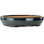 Oval green bonsai pot by Reihou (Bonsai Matsushita Hiroyuki or Mr. Matsushita Reiji Master) - 564 x 455 x 105 mm