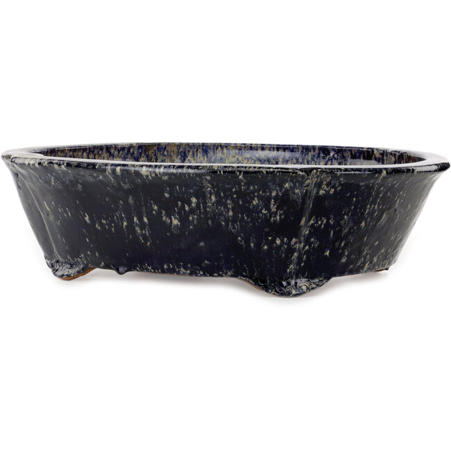 Vaso bonsai Mokko blu e beige di Shuhou - 536 x 456 x 140 mm