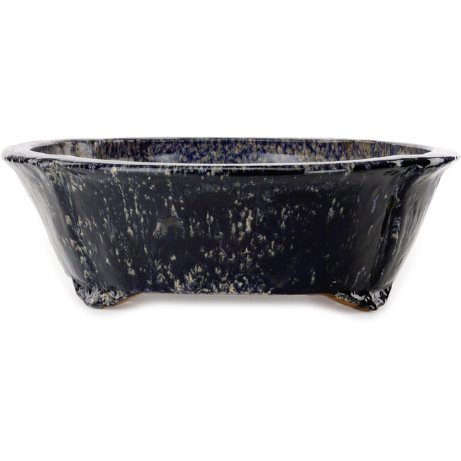 Vaso bonsai Mokko blu e beige di Shuhou - 536 x 456 x 140 mm