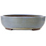 Vaso bonsai ovale blu di Yamaaki Toshio (terza generazione) - 473 x 405 x 120 mm