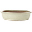 Oval beige bonsai pot - 473 x 372 x 80 mm