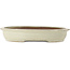 Pot ovale beige pour bonsaï - 473 x 372 x 80 mm