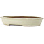 Maceta ovalada beige para bonsái - 473 x 372 x 80 mm