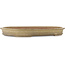 Maceta ovalada beige para bonsái de Shuhou - 732 x 483 x 80 mm