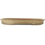 Oval beige bonsai pot by Shuhou - 732 x 483 x 80 mm