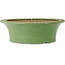 Round green bonsai pot by Hattori - 445 x 445 x 140 mm