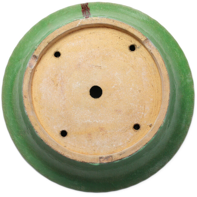 Pot rond vert pour bonsaï de Hattori - 445 x 445 x 140 mm