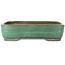 Vaso bonsai rettangolare verde di Yamafusa - 376 x 285 x 100 mm