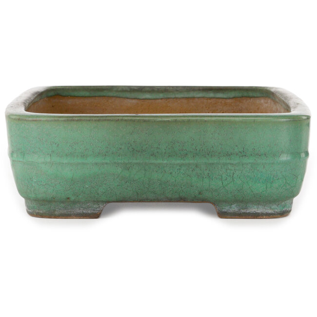 Rechthoekige groene bonsaipot van Yamafusa - 376 x 285 x 100 mm