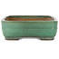 Maceta rectangular verde para bonsái de Yamafusa - 376 x 285 x 100 mm