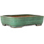 Maceta rectangular verde para bonsái de Yamafusa - 376 x 285 x 100 mm