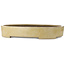 Oval beige bonsai pot by Haru Matsu - 620 x 456 x 105 mm