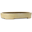 Vaso bonsai ovale beige di Haru Matsu - 620 x 456 x 105 mm