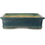 Rectangular green bonsai pot by Shuhou - 560 x 403 x 100 mm
