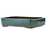 Rectangular green bonsai pot by Yamaaki Toshio (third generation) - 494 x 373 x 100 mm