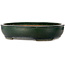 Oval green bonsai pot by Shuhou - 500 x 415 x 100 mm