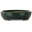Oval green bonsai pot by Shuhou - 500 x 415 x 100 mm
