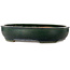 Maceta ovalada verde para bonsái de Shuhou - 500 x 415 x 100 mm
