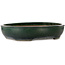Maceta ovalada verde para bonsái de Shuhou - 500 x 415 x 100 mm
