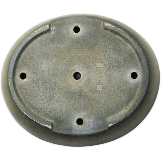 Maceta ovalada para bonsái en color blanco roto de Aiba Koyou - 545 x 455 x 100 mm