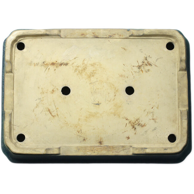 Rectangular green bonsai pot by Shuhou - 560 x 403 x 100 mm