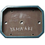 Rechthoekige groene bonsaipot van Yamaaki Toshio (derde generatie) - 494 x 373 x 100 mm
