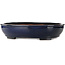Ovale blauwe bonsaipot van Kakuzan - 480 x 365 x 105 mm