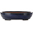 Vaso bonsai ovale blu di Kakuzan - 480 x 365 x 105 mm