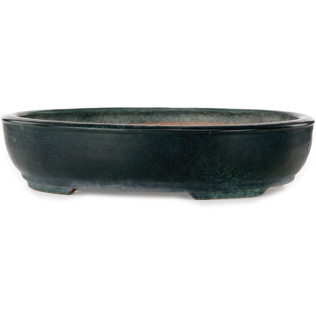 Vaso bonsai ovale verde di Shuhou - 507 x 416 x 112 mm
