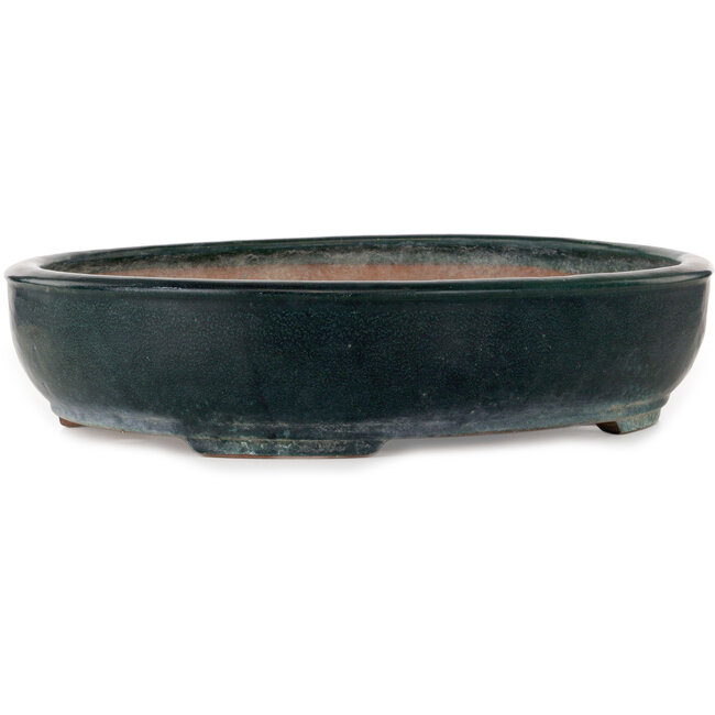 Vaso bonsai ovale verde di Shuhou - 507 x 416 x 112 mm