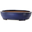 Ovaler blauer Bonsai-Topf von Kakuzan – 405 x 325 x 95 mm