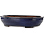 Oval blue bonsai pot by Kakuzan - 477 x 365 x 108 mm