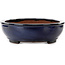 Vaso bonsai ovale blu di Kakuzan - 477 x 365 x 108 mm