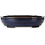 Ovaler blauer Bonsai-Topf von Kakuzan – 477 x 365 x 108 mm