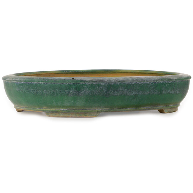 Ovaler grüner Bonsai-Topf von Shuhou – 515 x 425 x 95 mm