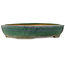 Ovale groene bonsaipot van Shuhou - 515 x 425 x 95 mm