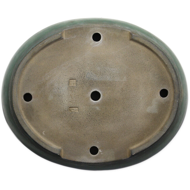 Ovale groene bonsaipot van Kouhou - 494 x 407 x 80 mm