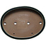 Maceta ovalada verde para bonsái de Yamaaki Toshio (tercera generación) - 455 x 340 x 75 mm