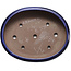 Ovale blauwe bonsaipot van Kakuzan - 405 x 325 x 95 mm