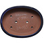 Oval blue bonsai pot by Kakuzan - 477 x 365 x 108 mm