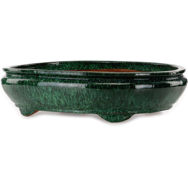 Ovaler grüner Bonsai-Topf von Shuhou – 520 x 420 x 130 mm