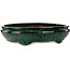 Pot ovale vert pour bonsaï de Shuhou - 520 x 420 x 130 mm