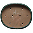 Pot ovale vert pour bonsaï de Shuhou - 520 x 420 x 130 mm