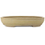 Ovale, gebroken witte bonsaipot van Shuhou - 500 x 413 x 88 mm